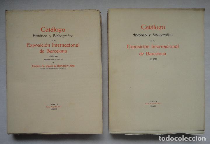 Antiquarische B&uuml;cher: CAT&Aacute;LOGO HIST&Oacute;RICO BIBLIOGR&Aacute;FICO DE LA EXPOSICI&Oacute;N INTERNACIONAL DE BARCELONA, 1929 - 1930