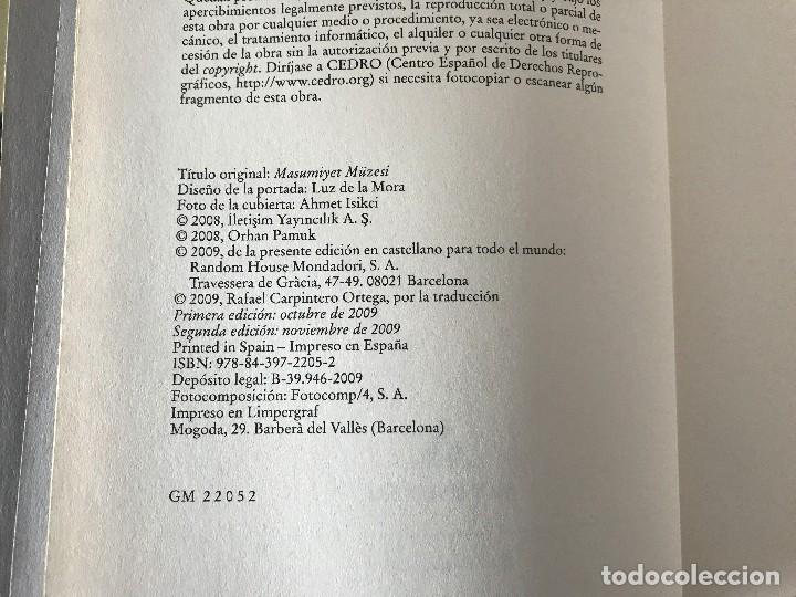 Libros antiguos: El museo de la inocencia. Orhan Pamuk - Foto 4