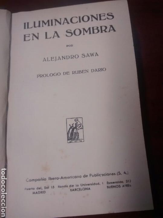 Libros antiguos: Iluminaciones en la sombra - Alejandro Sawa - &iexcl;&iexcl;Muy raro!! - Foto 5