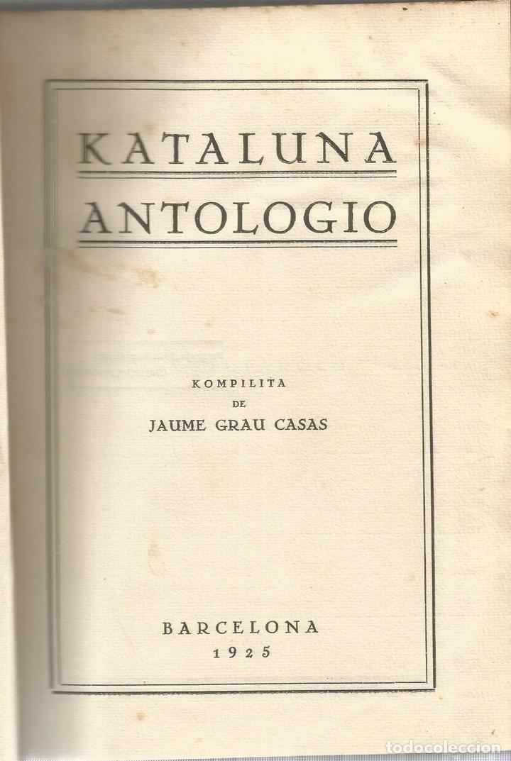Libros antiguos: Kataluna antologio - GRAU CASAS, JAUME - Foto 1
