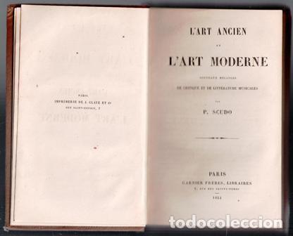 Antiquarische B&uuml;cher: L'art Ancien et l'art moderne, P. Scudo