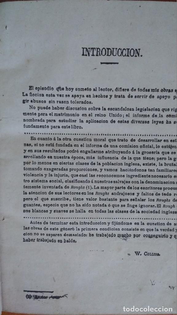 Libros antiguos: Marido y mujer 1874 Wilkie Collins - Foto 3