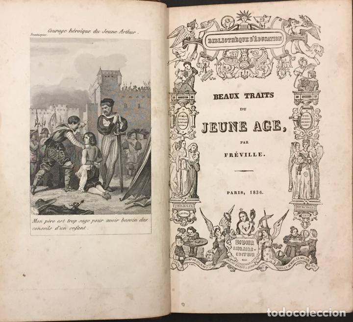 Libros antiguos: Fr&eacute;ville . Beaux Traits du Jeune Age - Foto 1