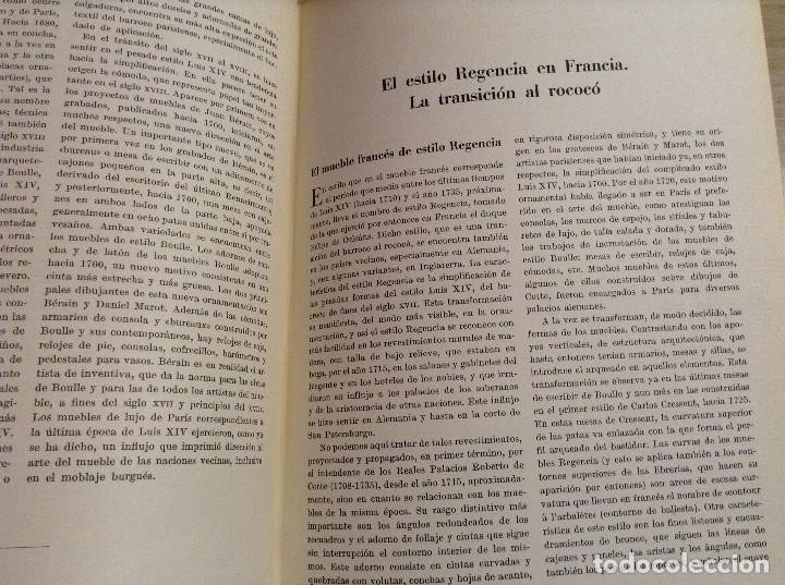 Libros antiguos: HISTORIA DEL MUEBLE HERMANN SCHMITZ 3&ordm; EDICION - Foto 4