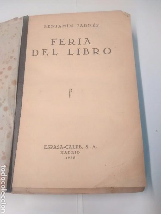 Libros antiguos: Feria del libro - Benjam&iacute;n Jarn&eacute;s - 1935 - Foto 1
