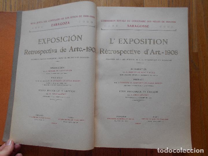 Libros antiguos: EXPOSICION RETROSPECTIVA DE ARTE 1908 LEER - Foto 1