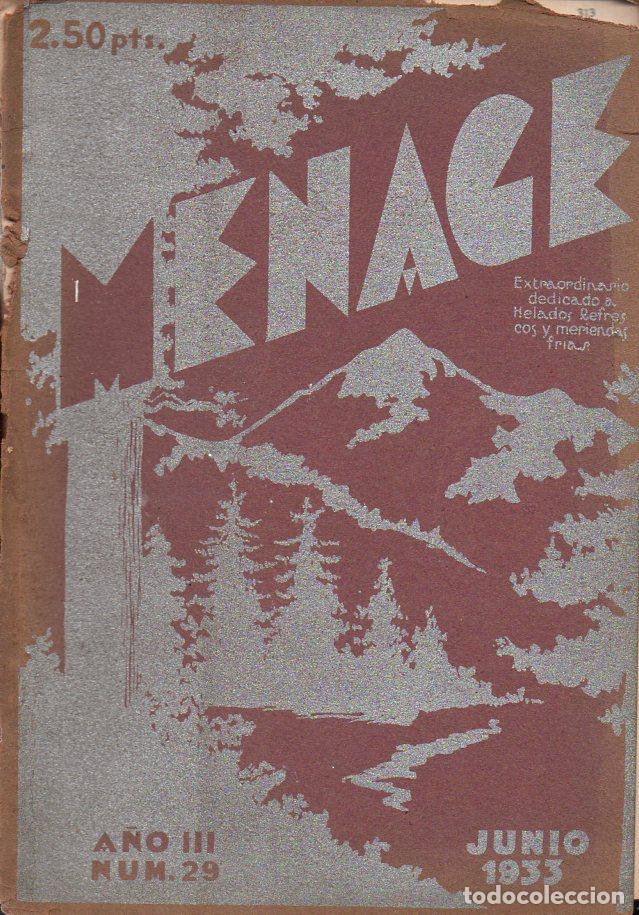 Libros antiguos: MENAGE N&ordm; 29 JUNIO 1935 - Foto 1
