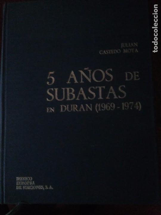 Libros antiguos: 5 A&Ntilde;OS SUBASTAS DURAN (1969-74) - Foto 1