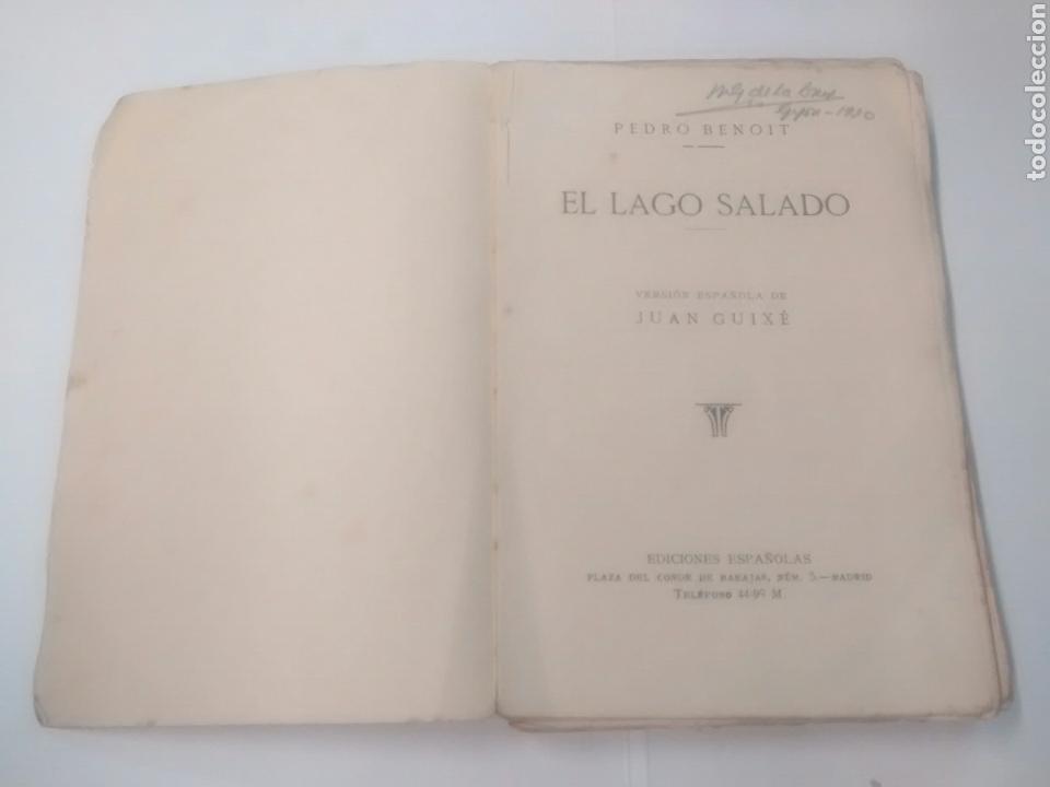 Libros antiguos: El lago salado - Pierre Benoit - Foto 3