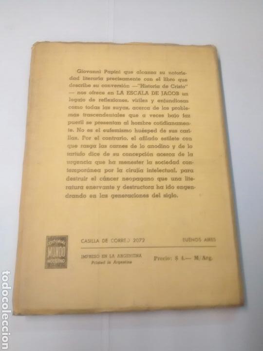 Libros antiguos: La escala de Jacob - Giovanni Papini - Foto 2
