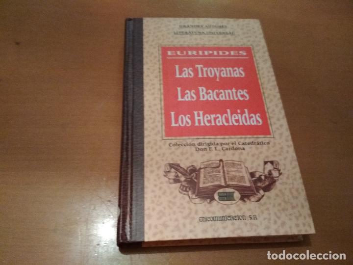 Libros antiguos: las troyanas las bacantes los heracleidas - Foto 1