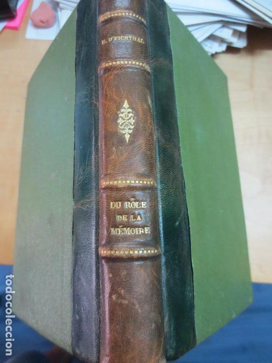 Antiquarische B&uuml;cher: DU ROLE DE LA M&Eacute;MOIRE EUG&Egrave;NE D' EICHTHAL A&Ntilde;O 1920