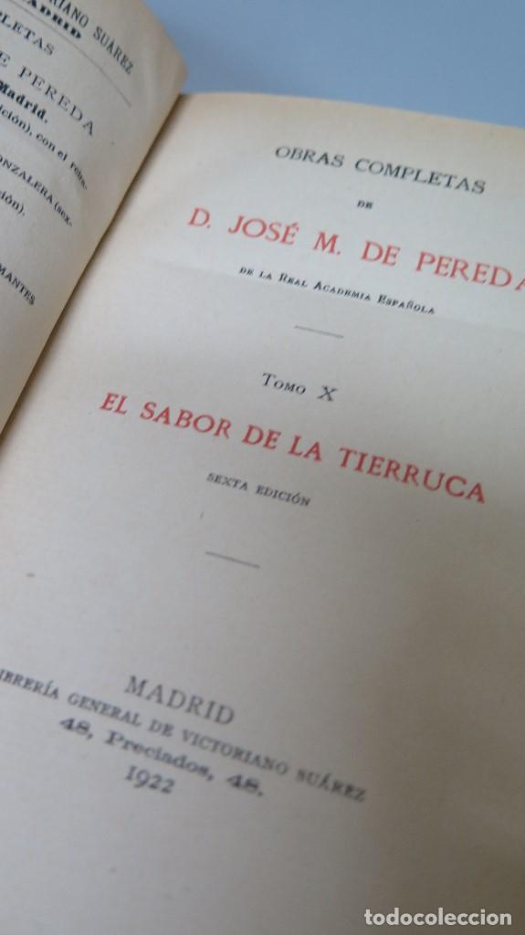 Libros antiguos: 1922.- EL SABOR DE LA TIERRUCA. JOSE MARIA PEREDA - Foto 2