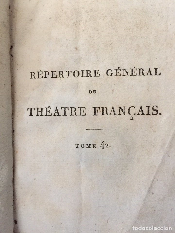 Libros antiguos: Repertoire general du theatre Fran&ccedil;ais - Foto 2