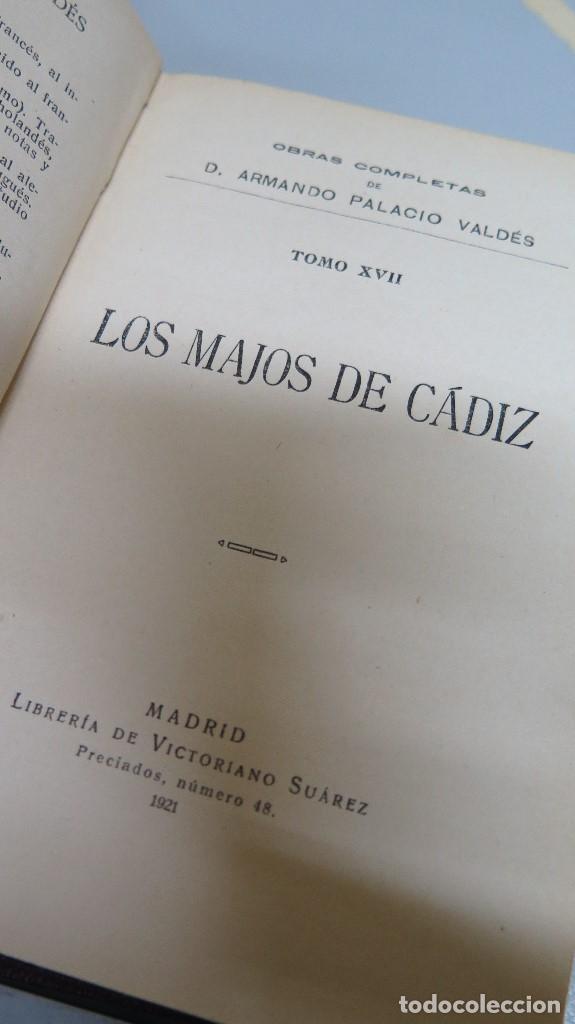 Libros antiguos: 1921.- LOS MAJOS DE CADIZ. PALACIO VALDES - Foto 2