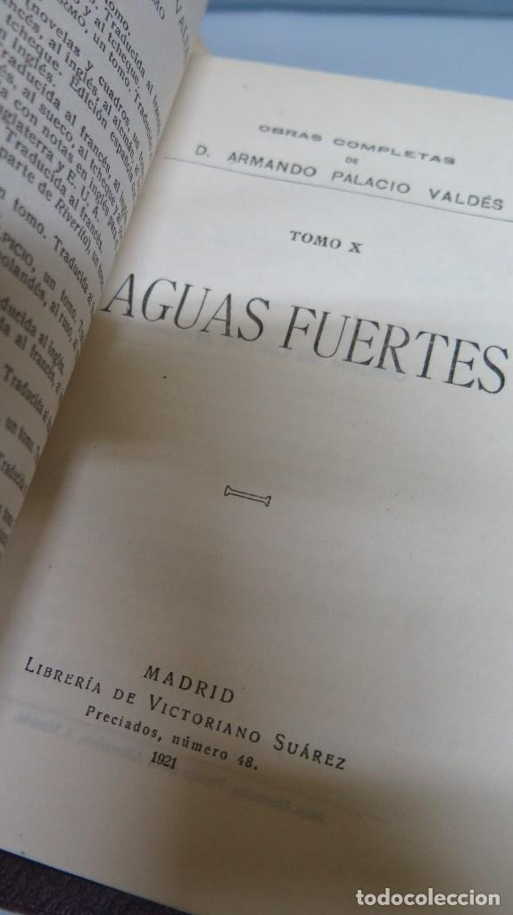 Libros antiguos: 1921.- AGUAS FUERTES. PALACIO VALDES - Foto 2