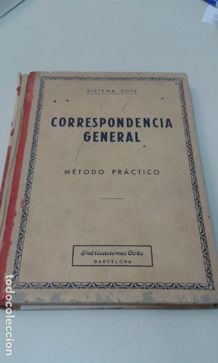 Libros antiguos: LIBRO CORRESPONDENCIA GENERAL METODO PRACTICO SISTEMA COTS - Foto 1