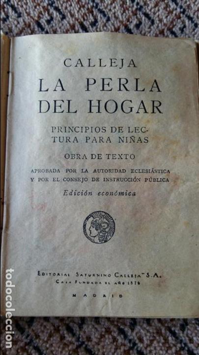 Libros antiguos: LA PERLA DEL HOGAR. CALLEJA. MADRID. - Foto 2