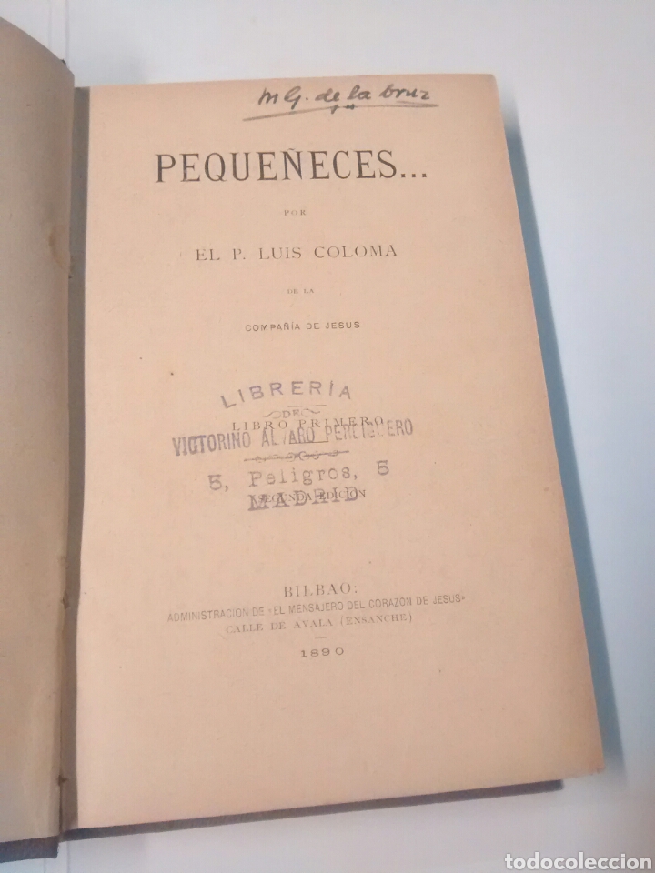 Libros antiguos: Peque&ntilde;eces - Luis Coloma - 1890 - Foto 3