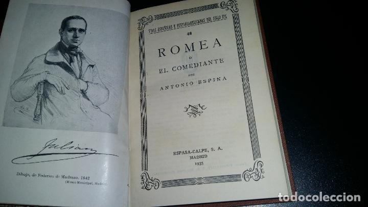 Libros antiguos: Romea o el comediante / Antonio Espina - Foto 4