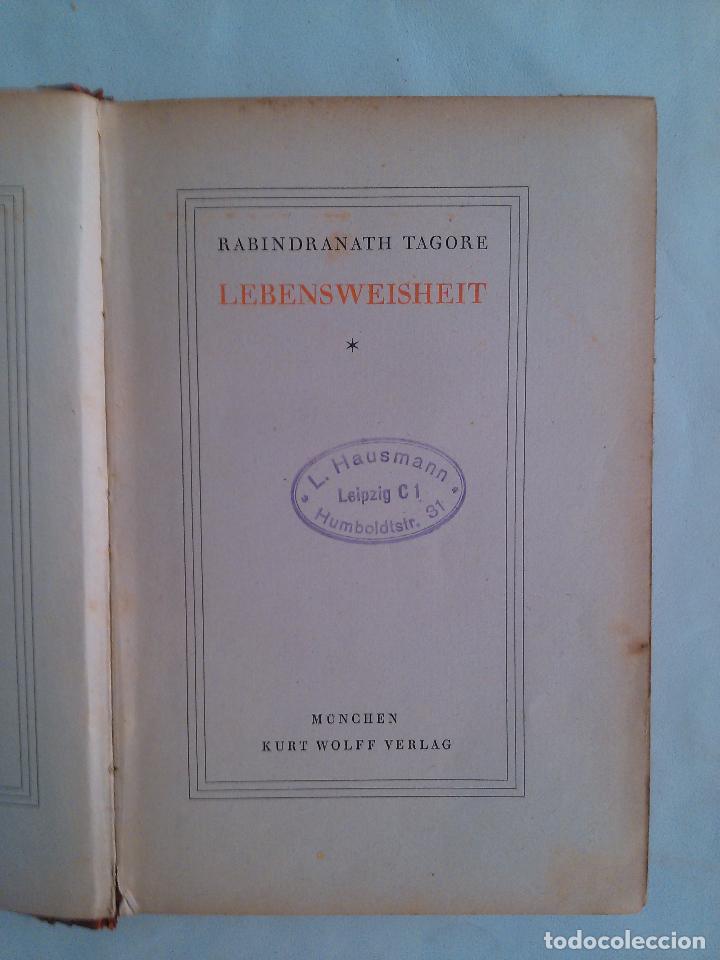Libros antiguos: Lebensweisheit. Rabindranath Tagore - Foto 1