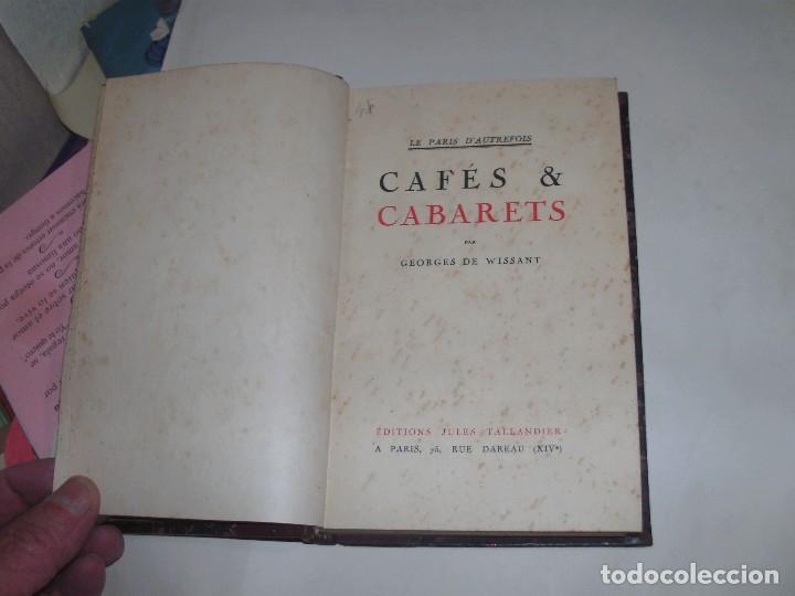 Libros antiguos: CAFES Y CABARETS - PAR GEORGES DE WISSANT - - Foto 1
