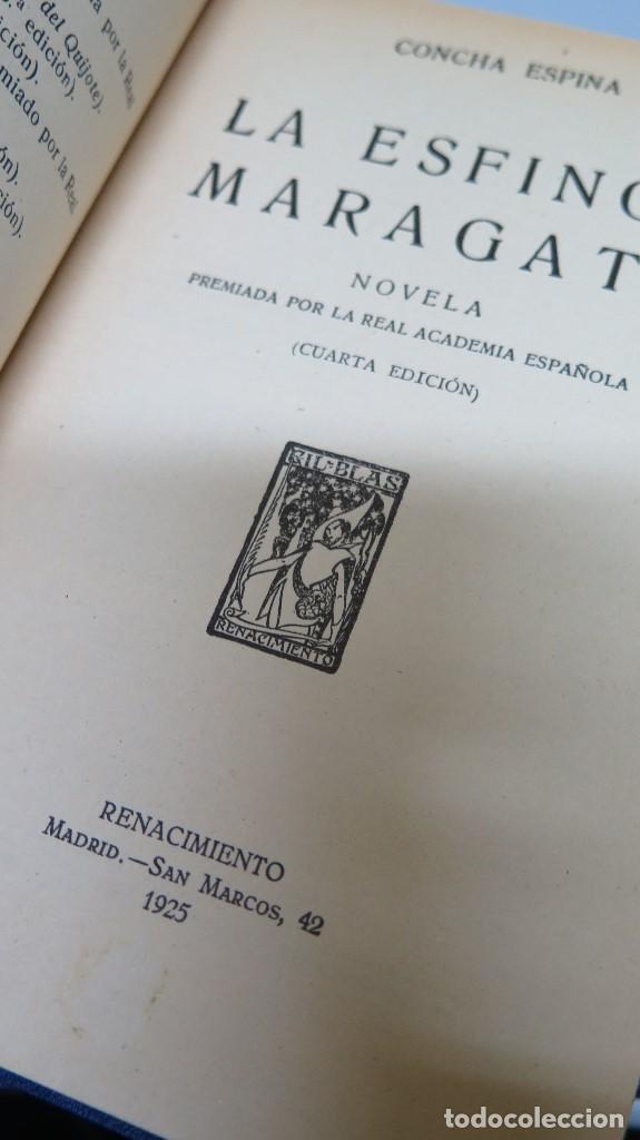 Libros antiguos: 1925.- LA ESFINGE MARAGATA. CONCHA ESPINA - Foto 2