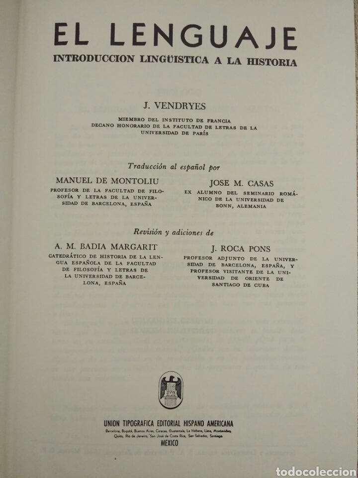 Libros antiguos: El lenguaje. Introducci&oacute;n ling&uuml;&iacute;stica a la historia - Foto 3