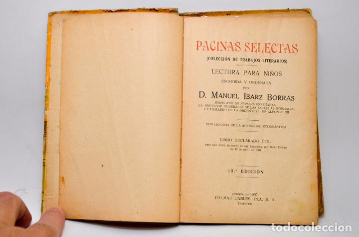Libros antiguos: P&Aacute;GINAS SELECTAS - Foto 3