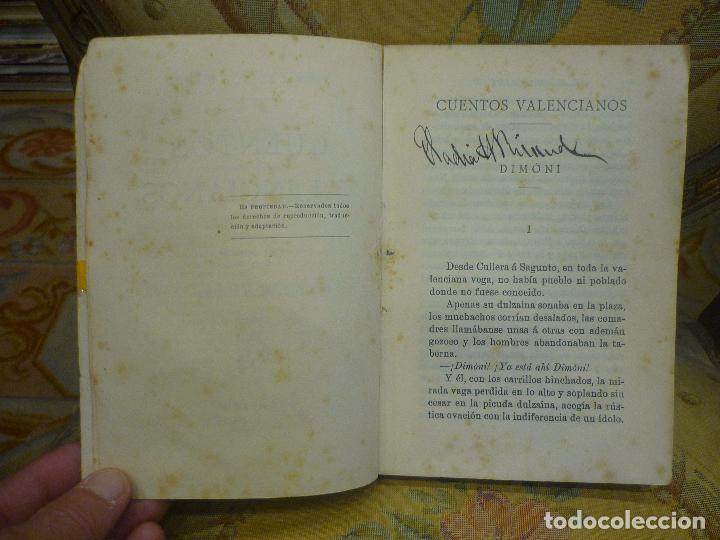 Libros antiguos: CUENTOS VALENCIANOS, DE VICENTE BLASCO IBA&Ntilde;EZ. - Foto 6