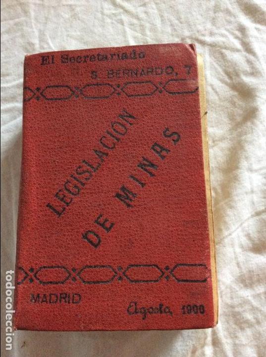 Libros antiguos: LEGISLACION DE MINAS AGOSTO 1900 - Foto 1