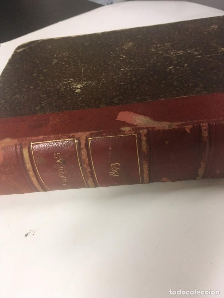 Libros antiguos: LIBRO ANTIGUO de 1893, SAINT NICOLAS - Foto 2