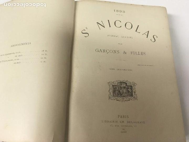 Libros antiguos: LIBRO ANTIGUO de 1893, SAINT NICOLAS - Foto 3
