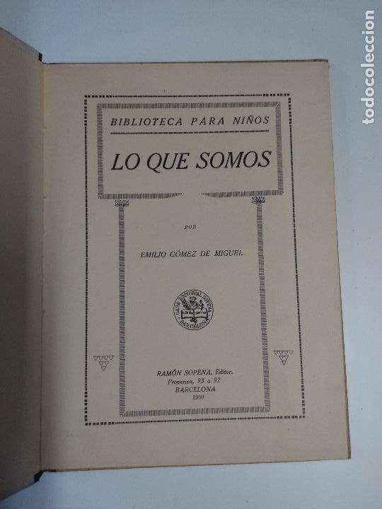 Libros antiguos: Lo que somos. Biblioteca para ni&ntilde;os - Foto 2