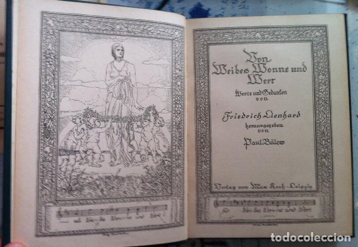 Libros antiguos: Lienhard. Von Weibes, Wonne und Werr. 1921 - Foto 2