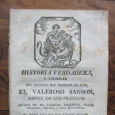 Libros antiguos: HISTORIA VERDADERA, Y EXEMPLAR DEL SOLDADO MAS VALIENTE DE JUDA..SANTOS ALONSO, HILARIO. 1779 