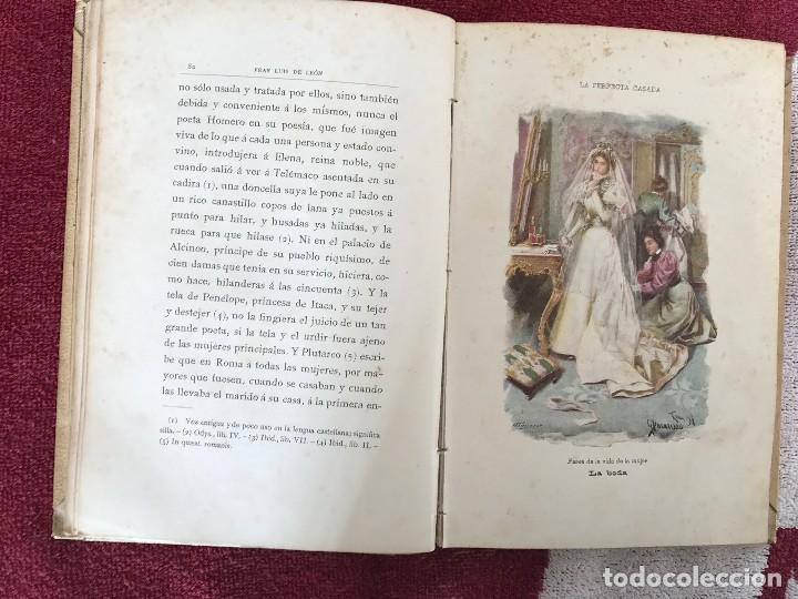 Libros antiguos: Fray Luis de Le&oacute;n. La Perfecta Casada. Montaner y Sim&oacute;n. 1898. - Foto 5