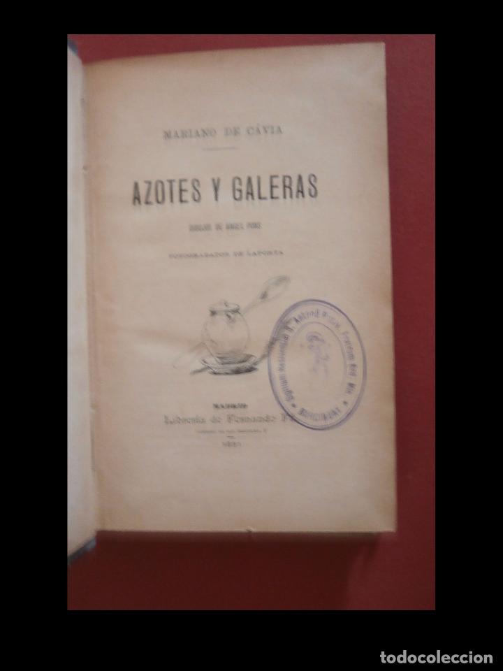 Libros antiguos: Azotes y Galeras. Mariano de Cavia - Foto 1