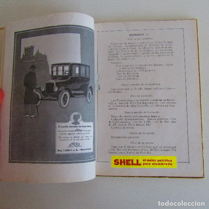 Libros antiguos: Programa fiestas madrid oto&ntilde;o 1925 coches antiguos - Foto 8