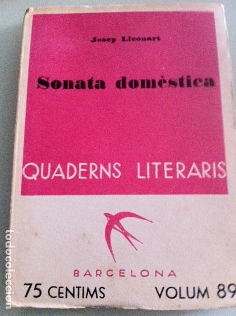 Libros antiguos: SONATA DOM&Egrave;STICA. Josep Lleonart. - Foto 1