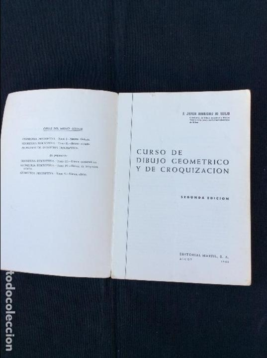 Libros antiguos: Dibujo Geom&eacute;trico y de croquizacion - Foto 3