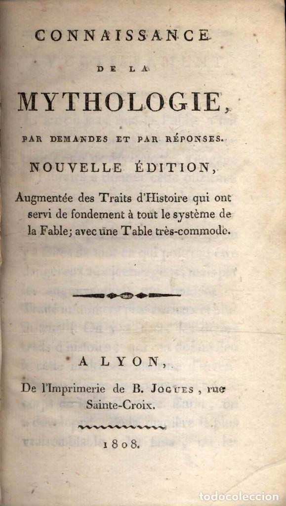 Libros antiguos: Connaissance de la mythologie - Foto 1