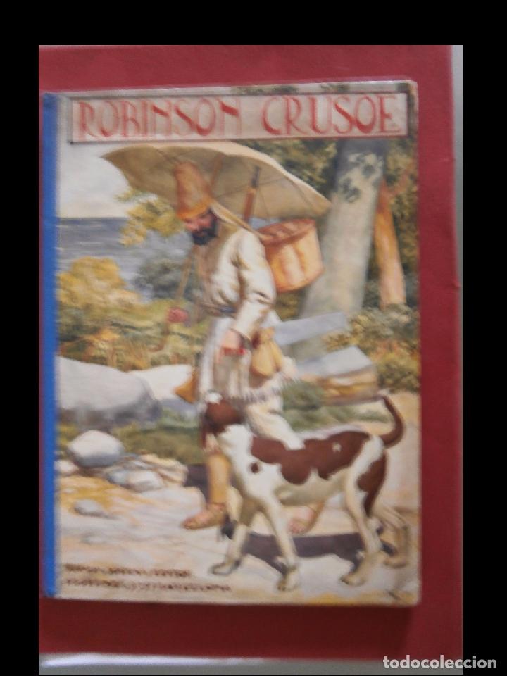 Libros antiguos: Aventuras de Robison Crusoe. Daniel de Foe - Foto 1