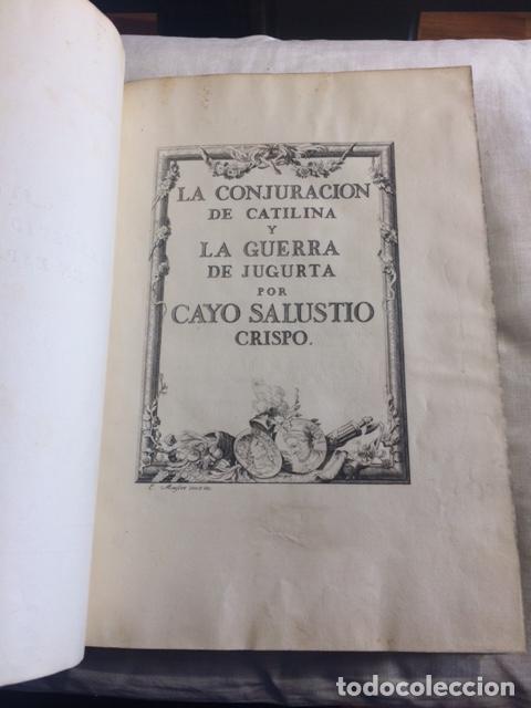 Libros antiguos: Salustio de Ibarra 1772 - Foto 7