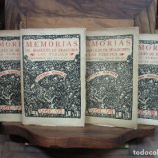 Libros antiguos: MEMORIAS DEL MARQUÉS DE BRADOMÍN. (SONATAS) VOL. V, VI, VII, VIII. RAMÓN DEL VALLE INCLÁN. 1927-1930