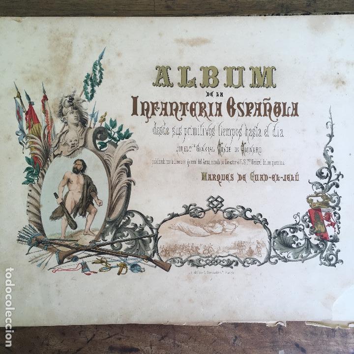 Antiquarische B&uuml;cher: Album de la infanter&iacute;a espa&ntilde;ola - Conde de Clonard 1861