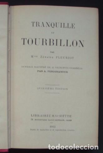 Libros antiguos: Tranquille et Tourbillon - FLEURIOT, Z&eacute;na&iuml;de. 1922 - Foto 2