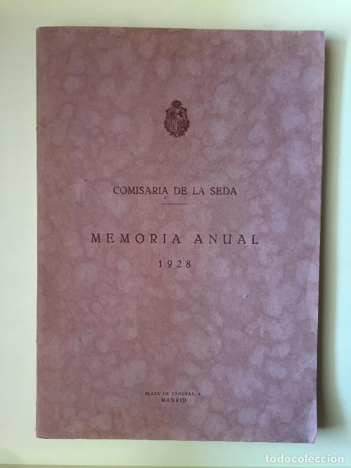 Libros antiguos: COMISARIA DE LA SEDA-  MEMORIA ANUAL  1.928 - Foto 1