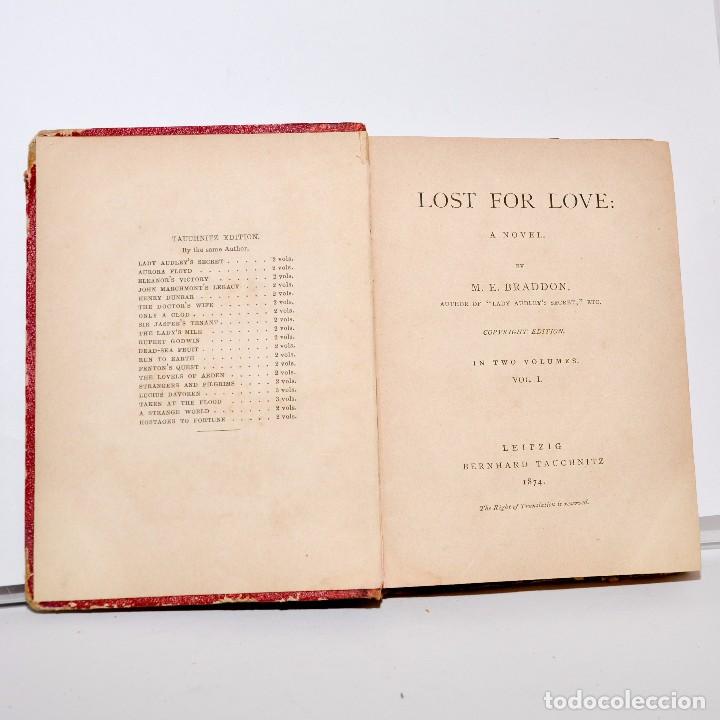 Libros antiguos: LOST FOR LOVE - M.E. BRADDON (EN INGL&Eacute;S) 1874 - Foto 3