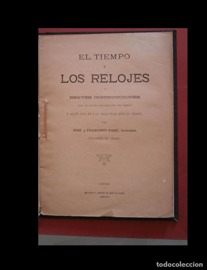 Libri antichi: El tiempo y los relojes. Breves instrucciones para el exacto conocimiento.. J. y F. Pane